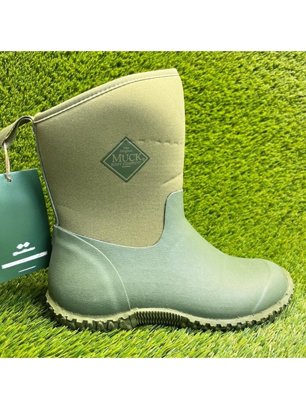 Muck Muckster II Mid Womens Size 6 Olive Green Outdoor Waterproof Pull-On Boots